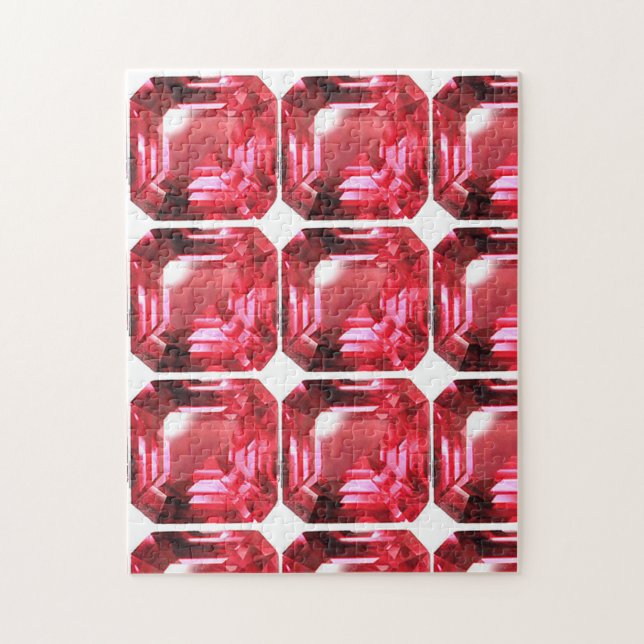 Pink Ruby Gemstone Jigsaw Puzzle (Vertical)