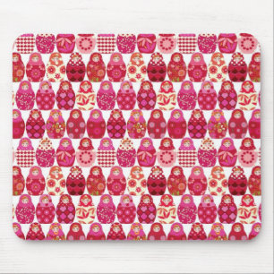pink Russian headstock Mouse Pad