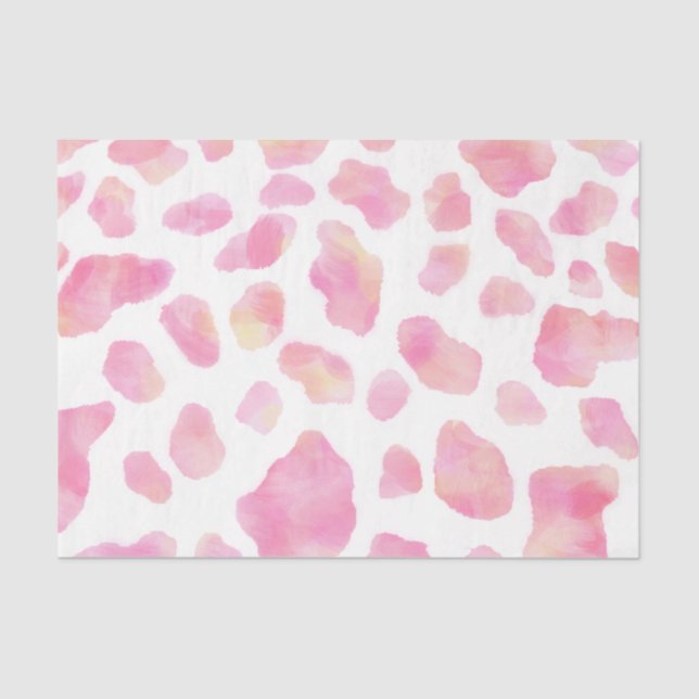PINK SAFARI - Pink Leopard printed Tissue Paper (Front)