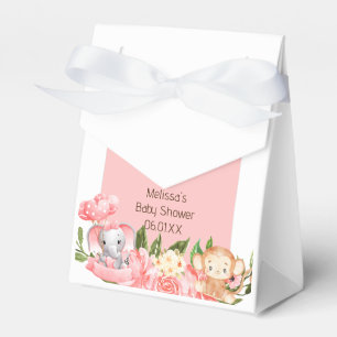 Pink Safari Theme Party Favor Tent Box