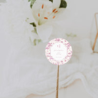 Pink Safari Toile de Jouy | Baby Shower