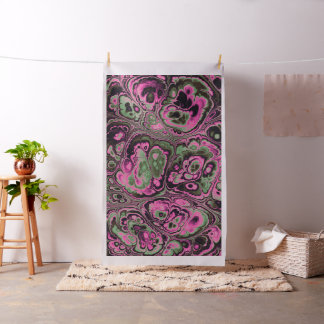 Pink & Sage Marble Bloom Fabric