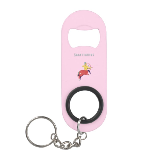 Pink Sagittarius, zodiac, star sign (Front)