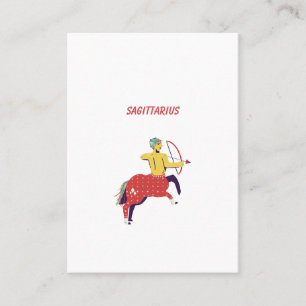 Pink Sagittarius, zodiac, star sign Place Card