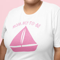 Pink Sailboat Custom Text Graphic