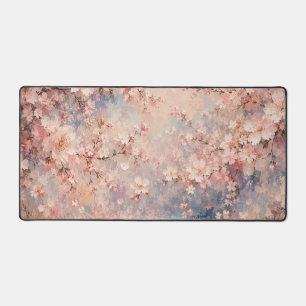 pink sakura Cherry Blossom romantic dreamy Desk Mat