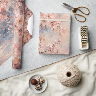 pink sakura Cherry Blossom romantic dreamy Wrapping Paper