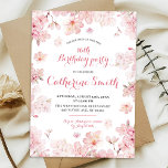 Pink Sakura Cherry Blossom Sweet 16th Birthday Invitation<br><div class="desc">Pink Sakura Cherry Blossom Sweet 16th Birthday Invitation</div>