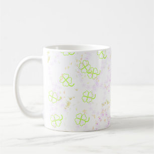 Pink Sakura & Clover Botanical Classic Mug 11 oz