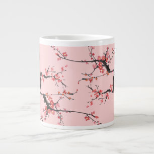Pink Sakura Floral Art - Japanese Style Coffee Cup