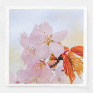 Pink sakura flowers - Japanese cherry blossom Napkin