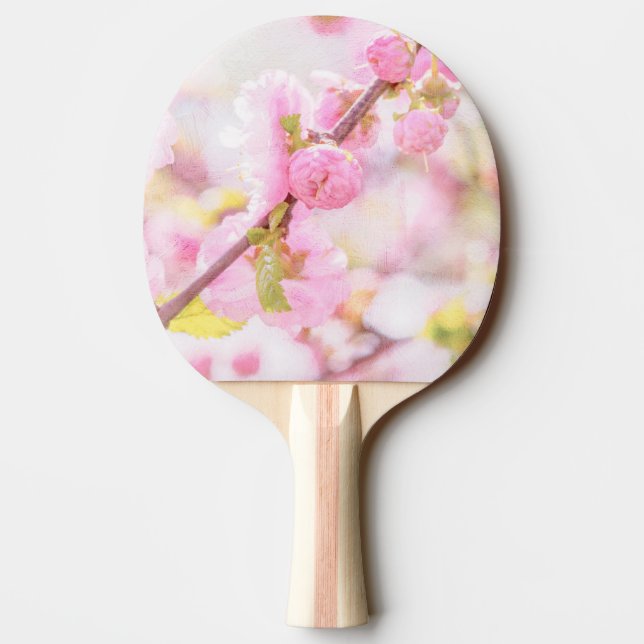 Pink sakura flowers - Japanese cherry blossom Ping Pong Paddle (Back)