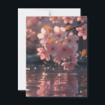 Pink Sakura Flowers Over Water | Serene Spring Nat Postcard<br><div class="desc">Experience the serene beauty of nature with this enchanting design capturing a delicate moment—dewdrops gently falling from blooming sakura flowers into still, reflective water. This high-quality artwork features stunning detail and soft tones, evoking peace, femininity, and elegance. Perfect for nature lovers, spring enthusiasts, and fans of Japanese-inspired themes. Whether you're...</div>