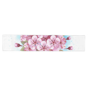 Pink Sakura Ice Cream Waffle Cone Medium Table Runner