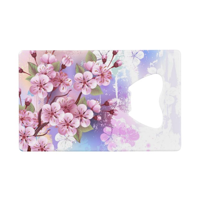 Pink Sakura on Painting Background (Front (Horizontal))