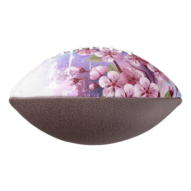 Pink Sakura on Painting Background Football (Rotated 270)