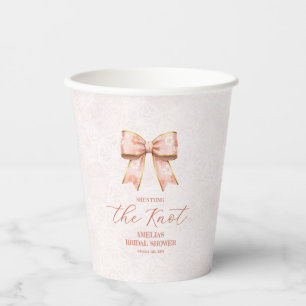 Pink Sakura Ribbon – Japanese-Inspired Paper Cups