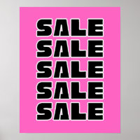 Pink Sale Sign, Retail Store Signage, Boutique