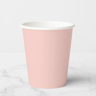 Pink Salt Solid Colour Paper Cups