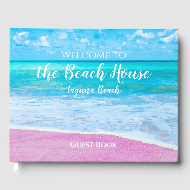 Pink Sand Beach House Guest Book (Front)