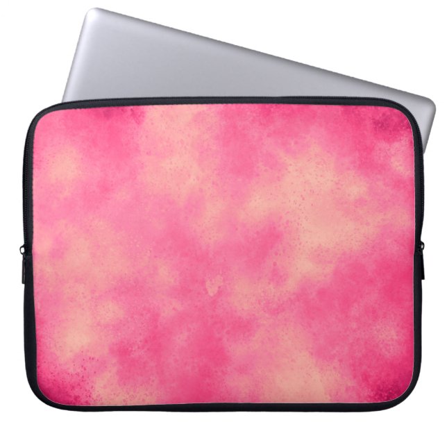 Pink Sand Cloud Effect Electronics Bag (Front)