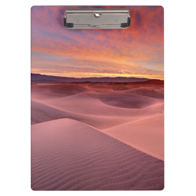 Pink sand dunes, Death Valley, CA Clipboard (Front)
