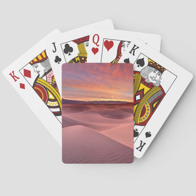 Pink sand dunes, Death Valley, CA Playing Cards (Back)