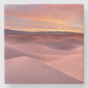 Pink sand dunes, Death Valley, CA Stone Coaster