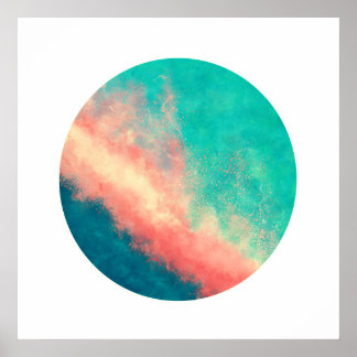 Pink Sand Paradise (Zen Circle) Poster