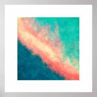 Pink Sand Paradise (Zen Square) Poster