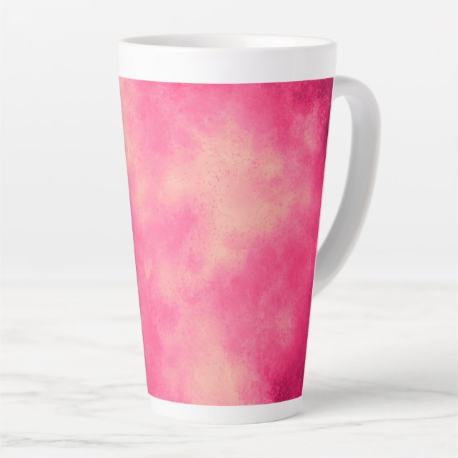 Pink Sand  storm cloud  Latte Mug (Right Angle)