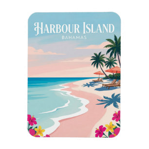 Pink Sands Beach Bahamas Magnet