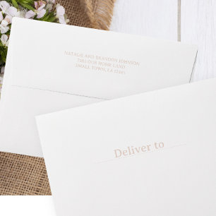 Pink Sandstone Typography Baby Shower Envelope