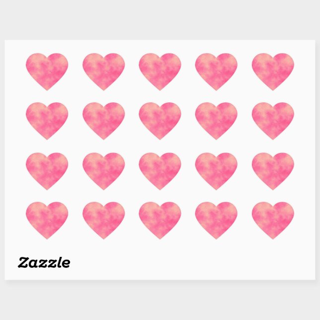 Pink Sandstorm Heart Sticker (Sheet)