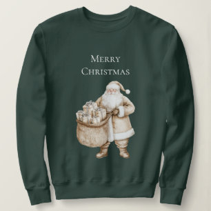 Pink Santa Car Christmas   Sweatshirt