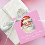Pink Santa Claus Custom Girls Christmas Party Favour Tags<br><div class="desc">Customise these pretty pink Santa Claus party favour tags with your own personalised text with your little girl's name in white script. This beautiful old fashioned drawing of Santa's red hat and white beard are the perfect holiday tag for your children's presents under the tree on Christmas day.</div>