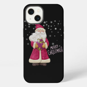Pink Santa Claus, Vintage Santa Claus, Merry Chris iPhone 13 Case