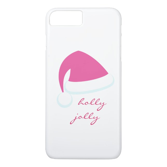 Pink Santa Hat iPhone 7 Case-Mate iPhone Case (Back)