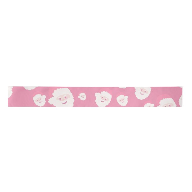 Pink Santa Satin Ribbon (Front)