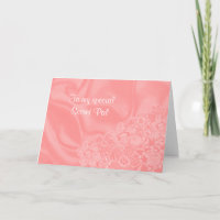 Pink satin birthday wish