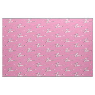 Pink Satin Lightning Bolts Fabric