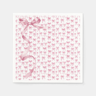 Pink Satin Ribbon Elegant Napkin