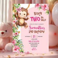 Pink Savannah Monkey Born Two Be Wild 2nd Birthday