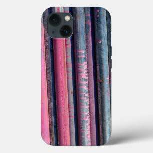 Pink Scaffolding Poles - Vintage 35mm Colour Slide iPhone 13 Case