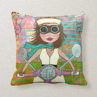 Pink Scooter Pillow