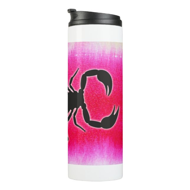 pink scorpio thermal tumbler (Rotated Right)