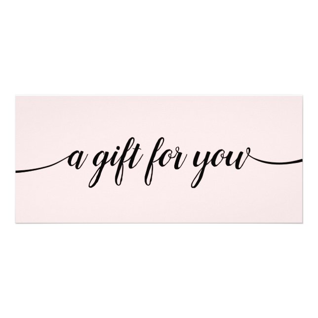 Pink Script Calligraphy Salon Sp aGift Certificate (Front)