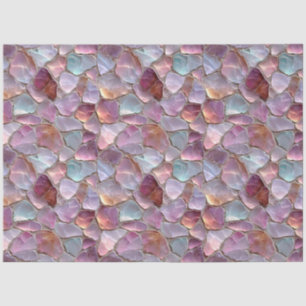 Pink Sea Glass Pattern Decoupage Tissue Paper