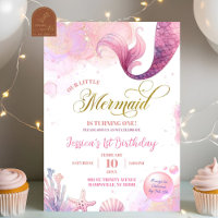 Pink Sea Mermaid First Birthday