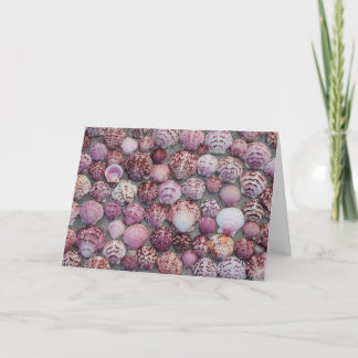 Pink Sea Shell Folded Thank You Card